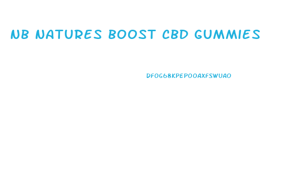 nb natures boost cbd gummies