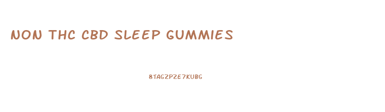 non thc cbd sleep gummies