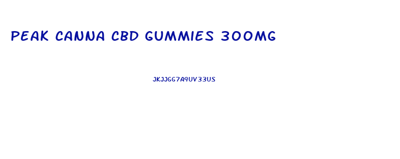 peak canna cbd gummies 300mg