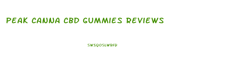peak canna cbd gummies reviews