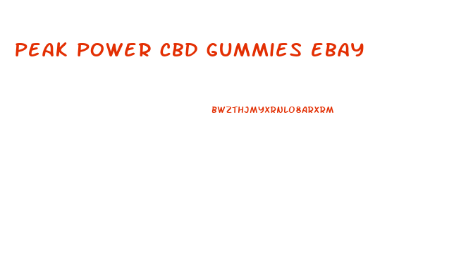 peak power cbd gummies ebay