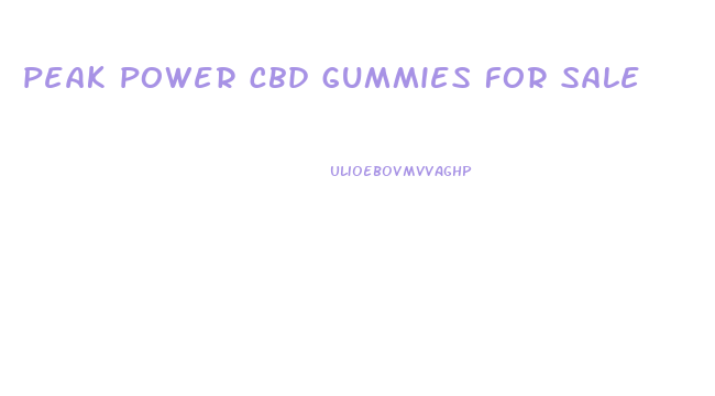 peak power cbd gummies for sale