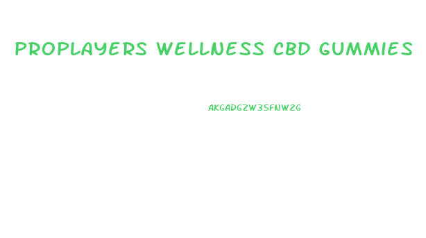 proplayers wellness cbd gummies