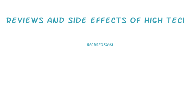 reviews and side effects of high tech cbd gummies