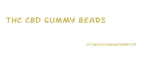 thc cbd gummy bears