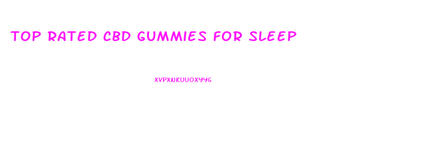 top rated cbd gummies for sleep