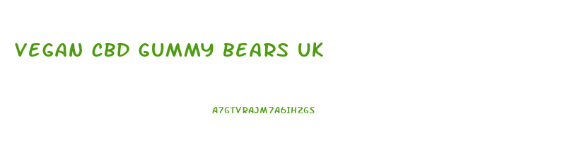 vegan cbd gummy bears uk