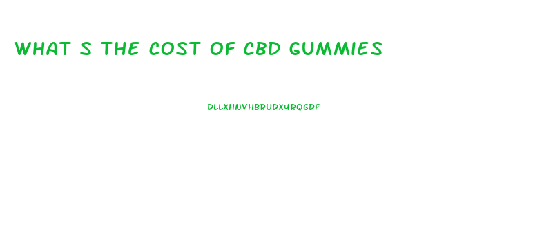 what s the cost of cbd gummies