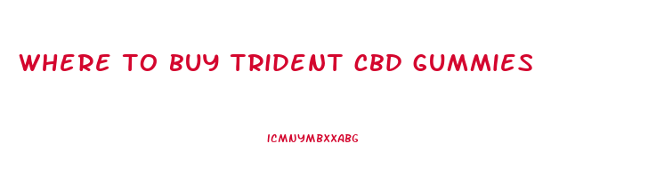 where to buy trident cbd gummies