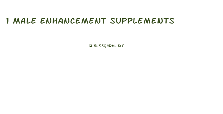 1 Male Enhancement Supplements