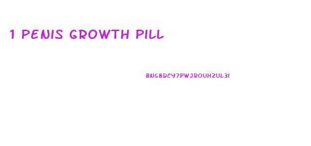 1 Penis Growth Pill