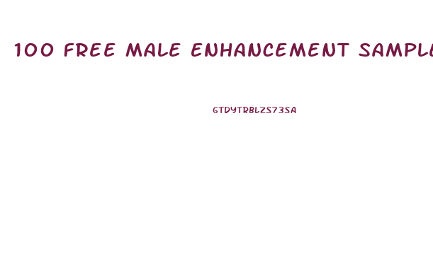 100 Free Male Enhancement Samples