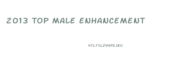 2013 Top Male Enhancement