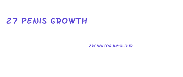 27 Penis Growth