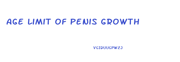 Age Limit Of Penis Growth