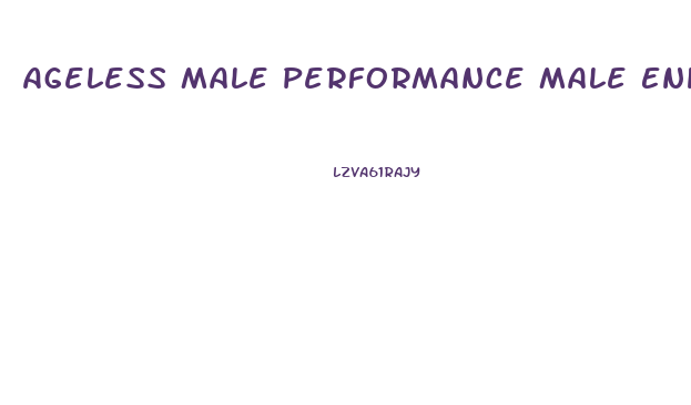 Ageless Male Performance Male Enhancement Formula