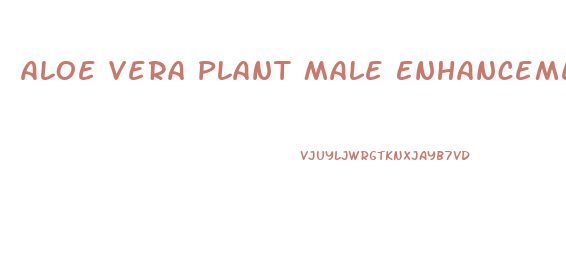 Aloe Vera Plant Male Enhancement