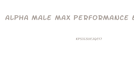 Alpha Male Max Performance Enhancer