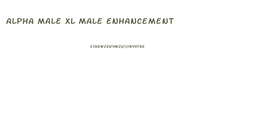 Alpha Male Xl Male Enhancement