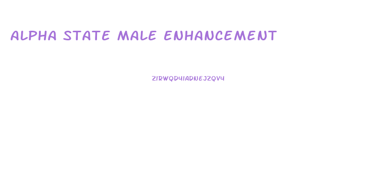 Alpha State Male Enhancement