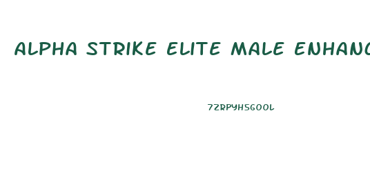 Alpha Strike Elite Male Enhancement Gnc