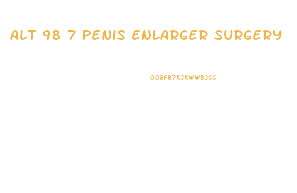 Alt 98 7 Penis Enlarger Surgery