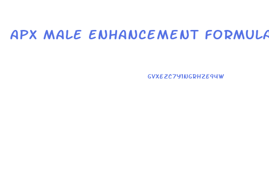 Apx Male Enhancement Formula Reviews