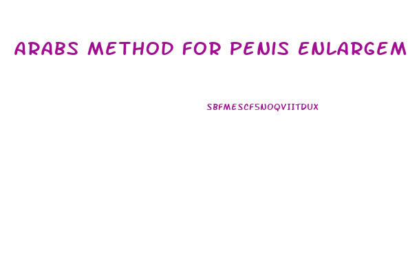 Arabs Method For Penis Enlargement