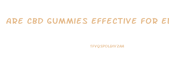Are Cbd Gummies Effective For Ed