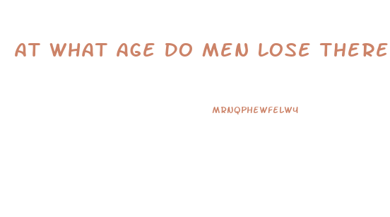 At What Age Do Men Lose There Sex Drive