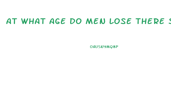 At What Age Do Men Lose There Sex Drive