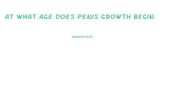 At What Age Does Penis Growth Begin