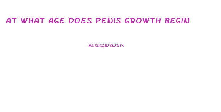 At What Age Does Penis Growth Begin