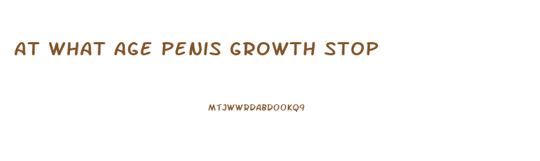 At What Age Penis Growth Stop