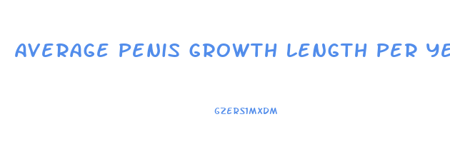 Average Penis Growth Length Per Year