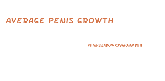 Average Penis Growth