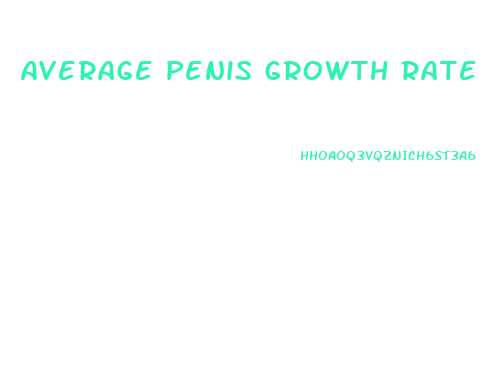 Average Penis Growth Rate