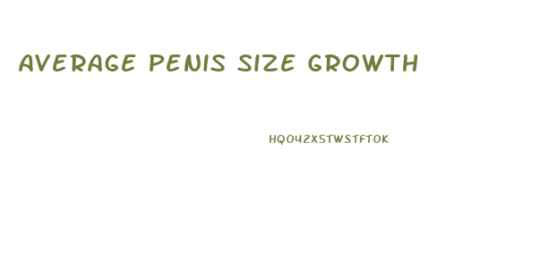 Average Penis Size Growth