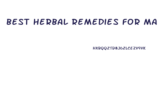 Best Herbal Remedies For Male Enhancement