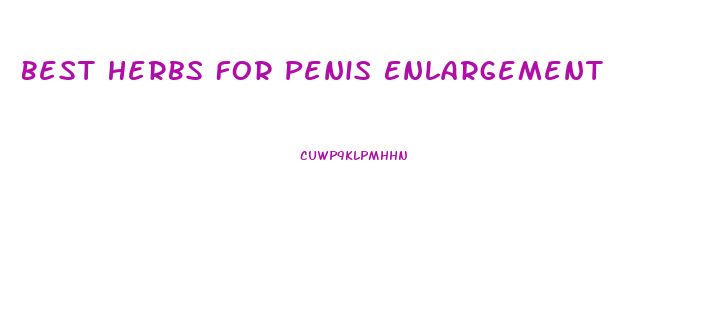 Best Herbs For Penis Enlargement