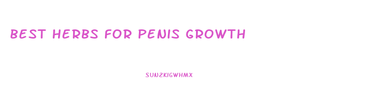 Best Herbs For Penis Growth