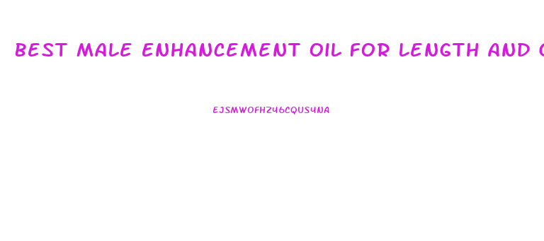 Best Male Enhancement Oil For Length And Girth