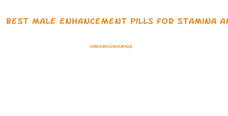 Best Male Enhancement Pills For Stamina And Endurance