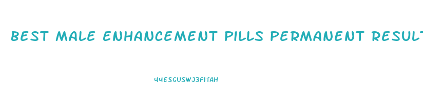 Best Male Enhancement Pills Permanent Results