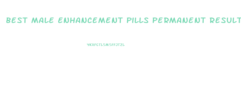 Best Male Enhancement Pills Permanent Results