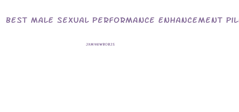 Best Male Sexual Performance Enhancement Pill 2019