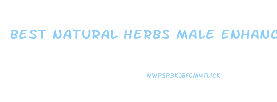 Best Natural Herbs Male Enhancement