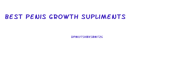 Best Penis Growth Supliments