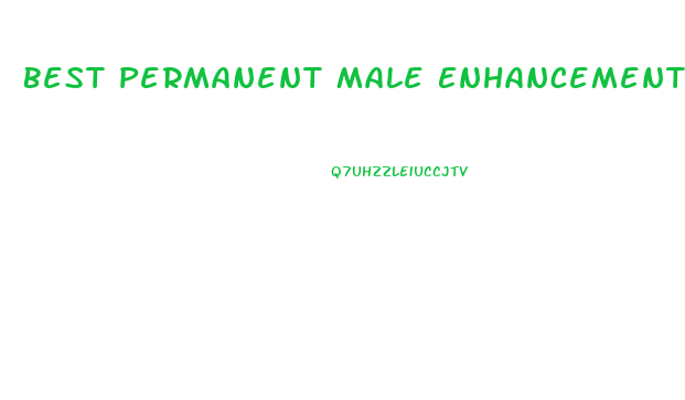 Best Permanent Male Enhancement Pills