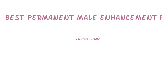 Best Permanent Male Enhancement Pills